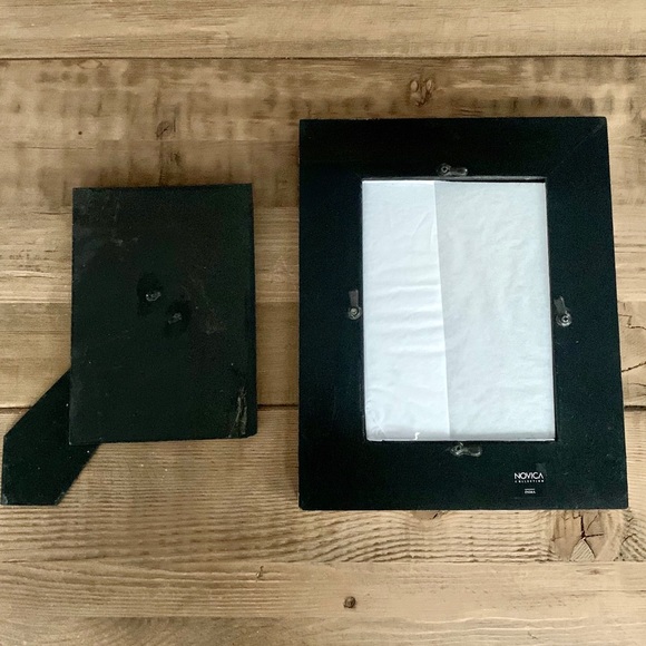 NWOT: Distressed-Style Gold & White Picture Frame - Picture 5 of 6